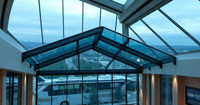 Teto retrátil de vidro transforma ambientes com elegância e modernidade Teto retrátil de vidro transforma ambientes com elegância e modernidade