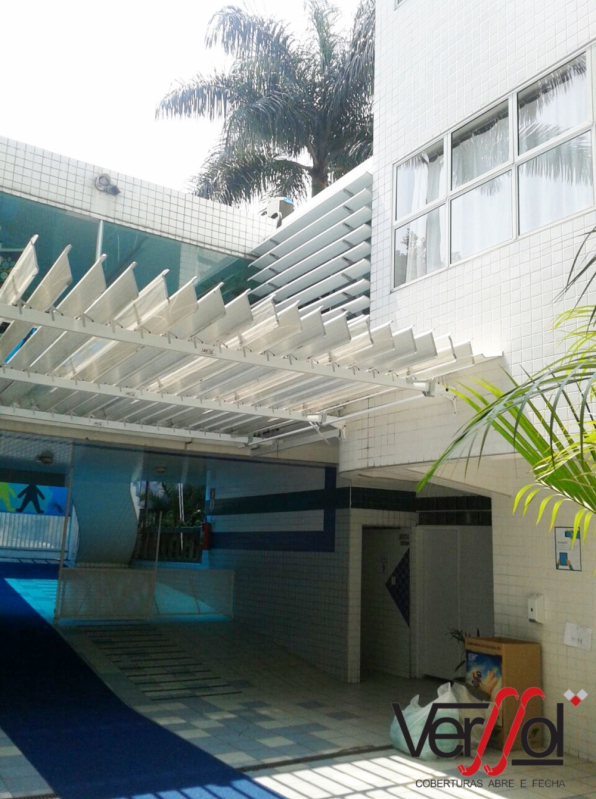 Cobertura para Quintal Abre e Fecha Brasília - Cobertura Abre e Fecha de Garagem