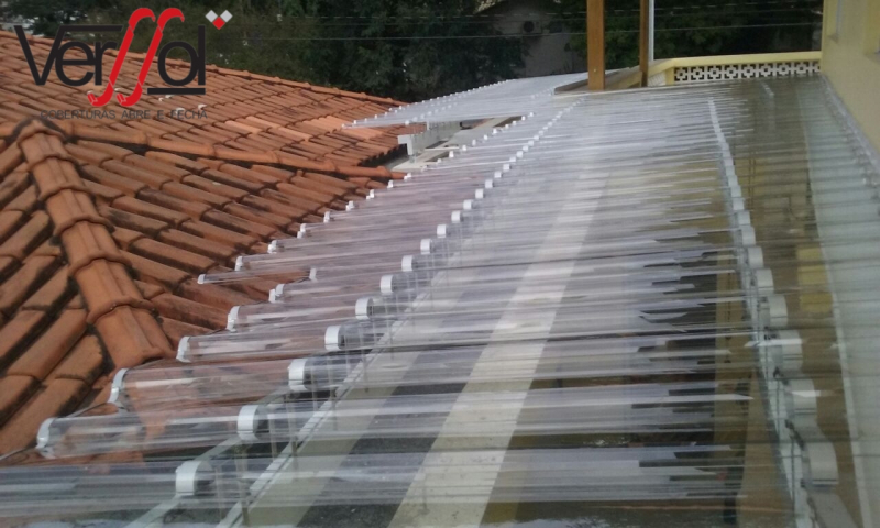 Instalação de Telhado Transparente para Varanda Jaguaré - Telhado Transparente Retrátil