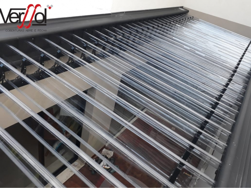 Instalação de Telhado Transparente Retrátil Arujá - Cobertura de Telhado Transparente