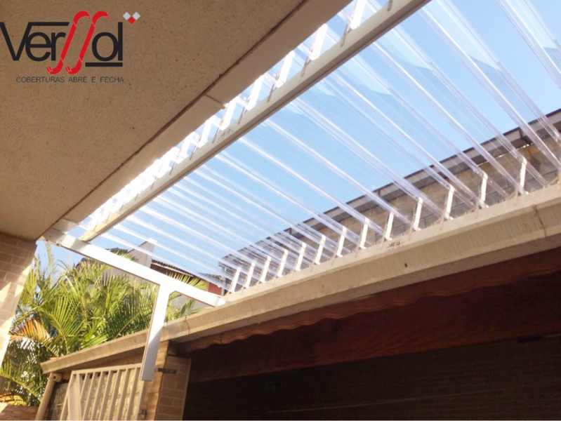 Telhado de Vidro para Garagem Guarapuava - Telhado de Vidro com Abertura