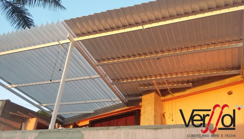 Telhado Retrátil de Alumínio Orçar São Miguel Paulista - Telhado Retrátil Vidro
