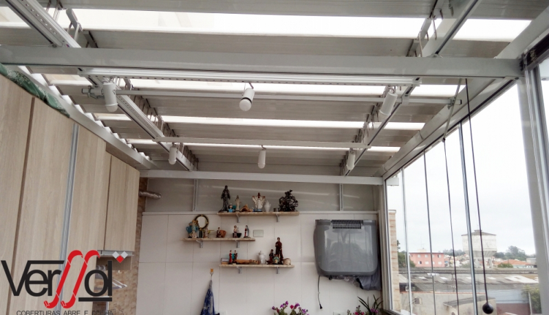 Telhado Retrátil Santa Cecília - Telhado de Vidro Retrátil Preço