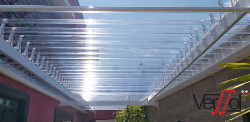Telhado Transparente para Garagem Preço Brasília - Telhado Transparente Retrátil