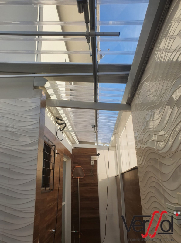 Telhados Transparentes para Corredores Primavera do Leste - Telhado Transparente Retrátil