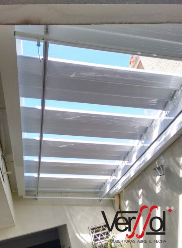 Venda de Telhado Retrátil para Corredor Guararema - Telhado Retrátil Transparente